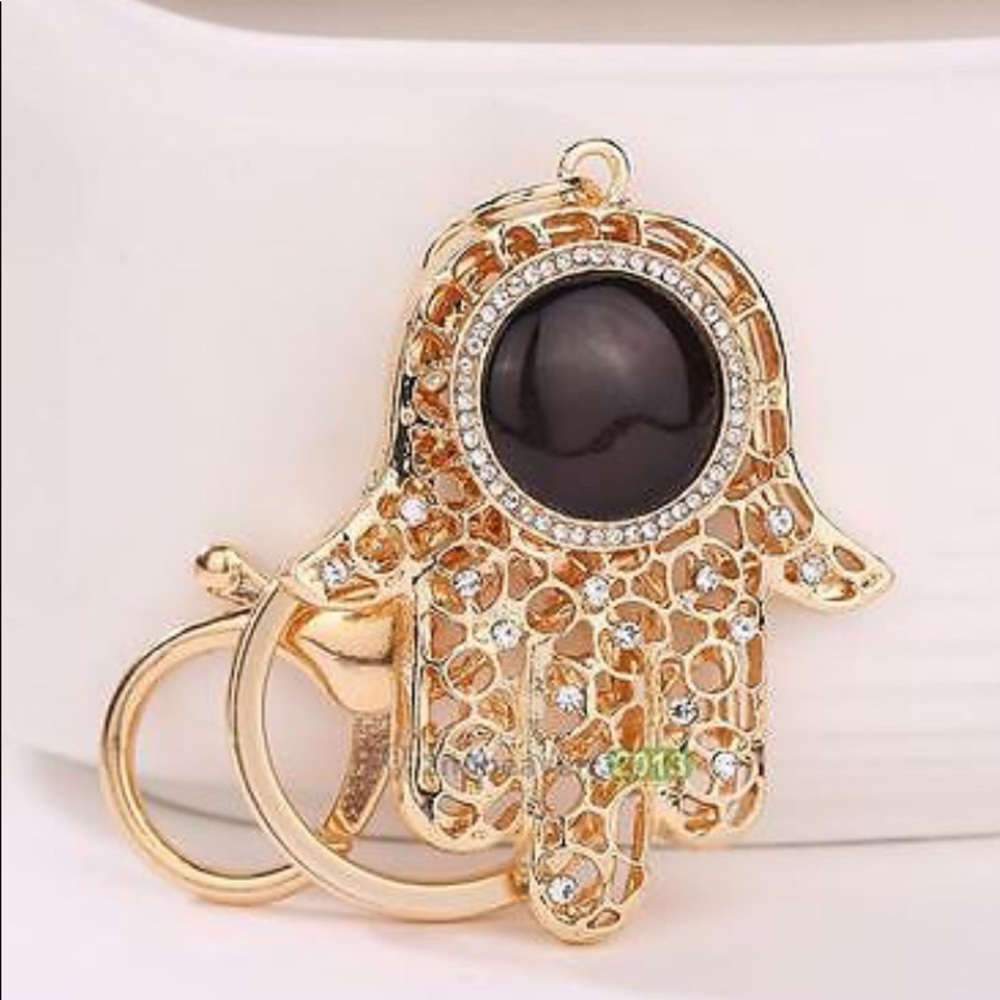 Crystal Rhinestone handbag Keyring - Picture 3 of 8